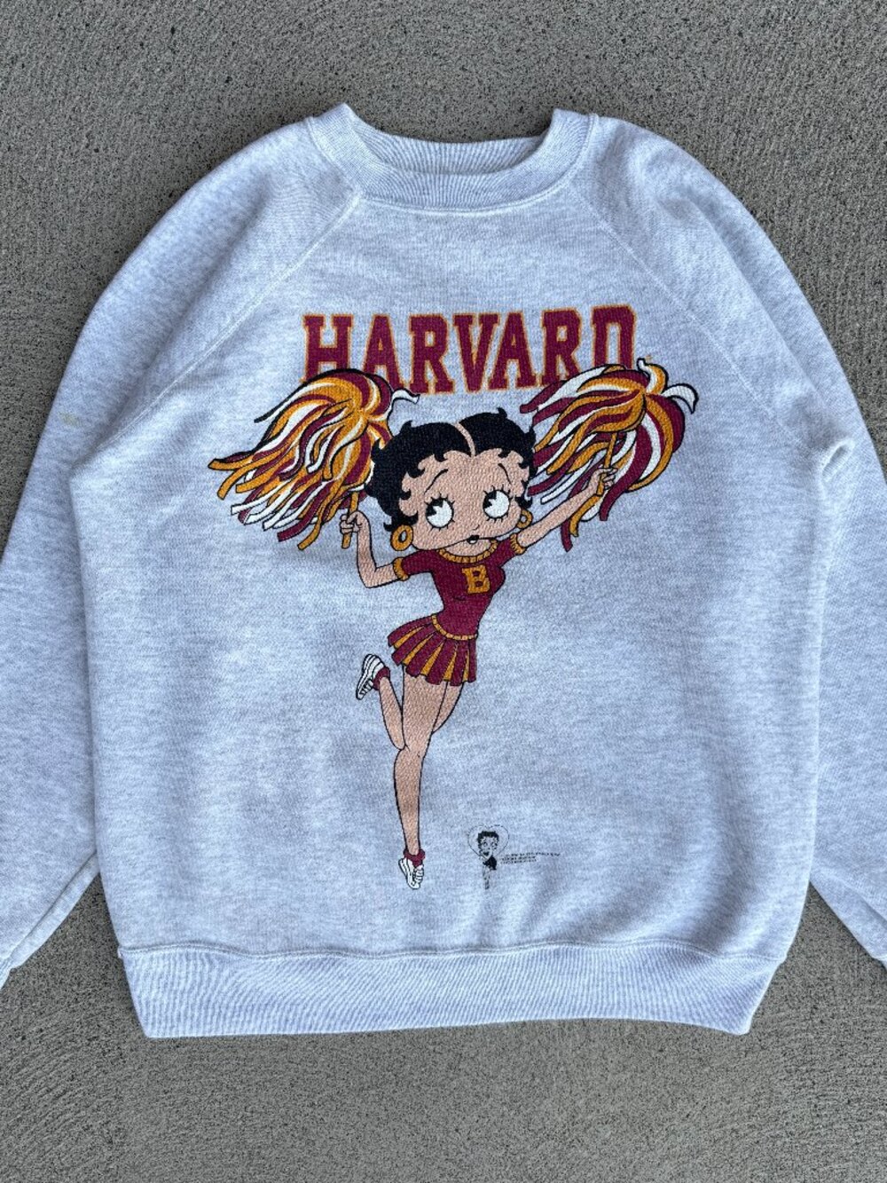 Women's Vintage 90's Harvard Betty Boop crewneck sweatshirt